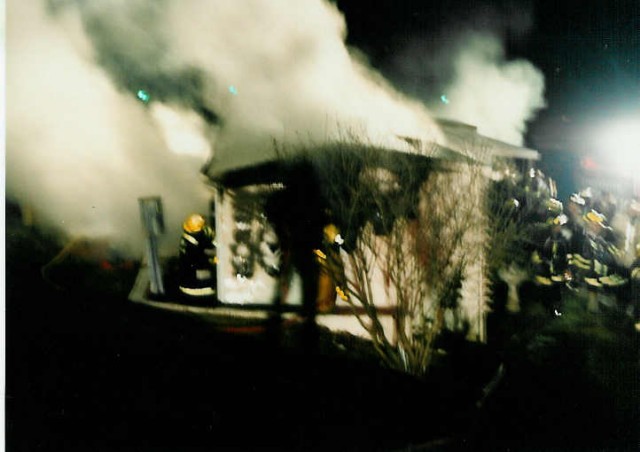 Assisting Gap with a mobile home fire in Crestwood Estates... 1/19/92